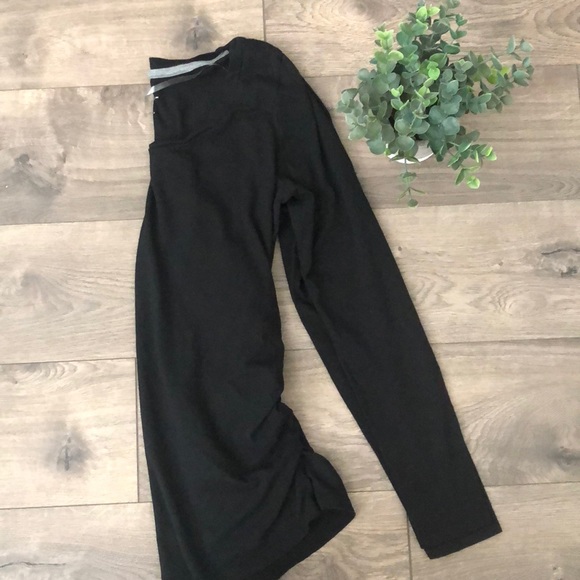 Maternity - BLACK LONG SLEEVE TEE S - Picture 4 of 4